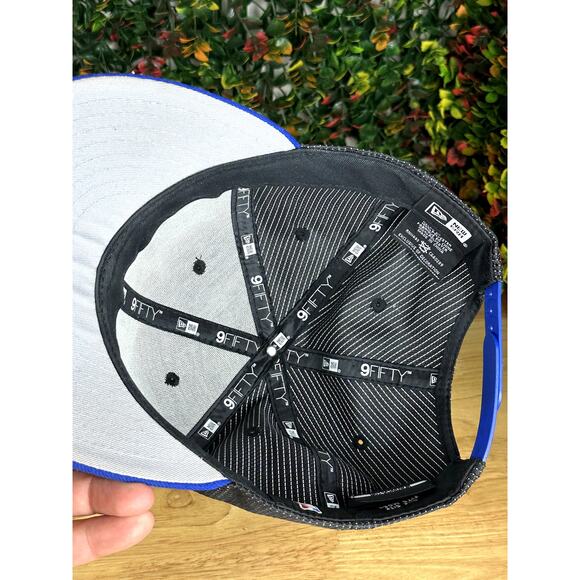 Golden State Warriors NBA New Era 9Fifty Snapback Cap Hat Black Blue Yellow - Picture 8 of 10